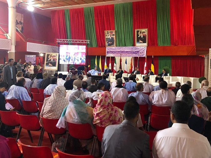 Inauguración del Foro sobre inmigración en El Aaiún, público y autoridades