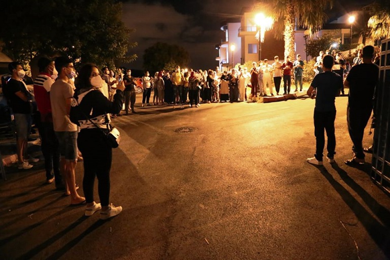 protestas sanitarios en Tánger