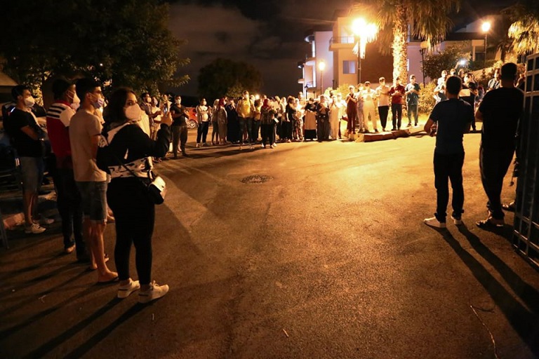 protestas sanitarios en Tánger