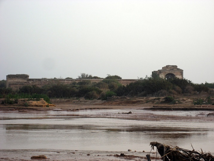 vista de los restos del Palacio Dar Es Sultan en Esauira