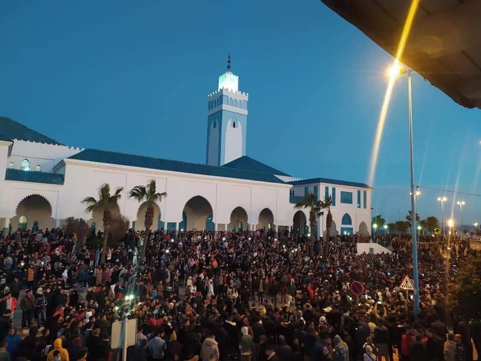 concentración de protesta en castillejos-fnideq