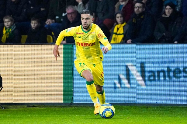 Imran Louza con la camiseta del FC Nantes