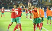 jugadores marroquíes celebran triunfo