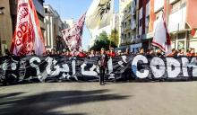 Manifestación en las calles en favor del CODM