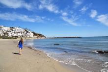 orilla de una playa cercana a Tetuán