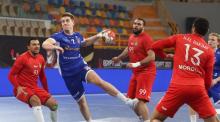 jugada partido balonmano Marruecos-Islandia