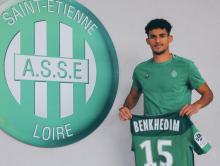 Bilal Benkhedim con la camiseta del ASSE