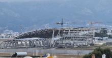 Estructura nueva terminal aeropuerto Saniat Ramel Tetuán